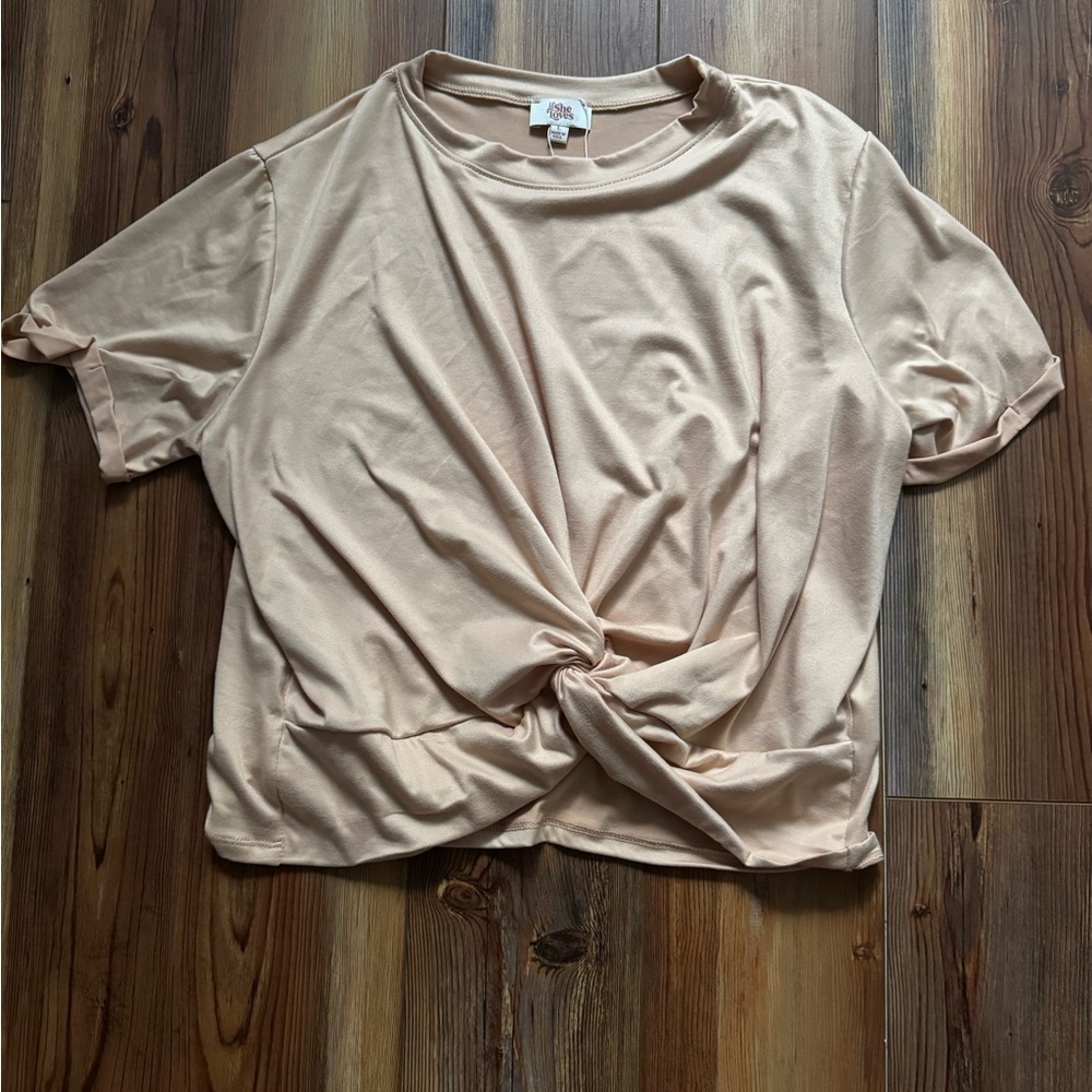 Lovely Twisted Knot T Shirt (Oatmeal)